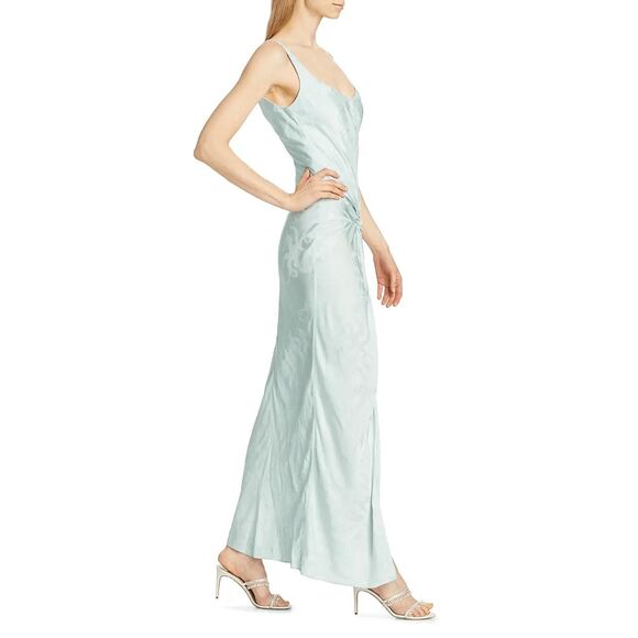 Alejandra Alonso Rojas Jacquard Twist Waist Cocktail Dress SIZE US2 $1595 - Picture 3 of 13